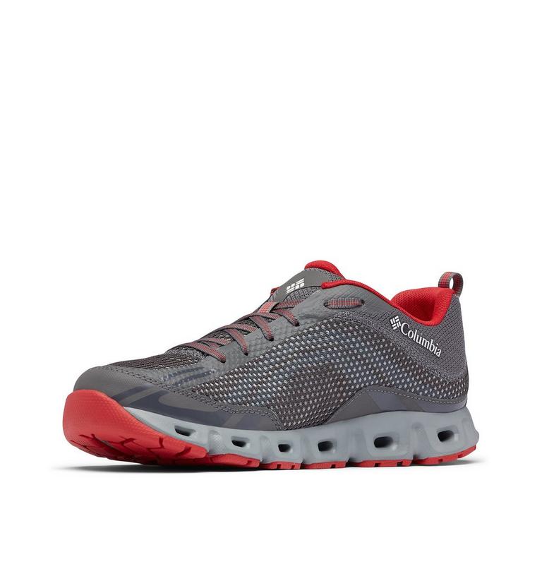 Men's Drainmaker IV Shoe, Color: City Grey, Mountain Red, image 6