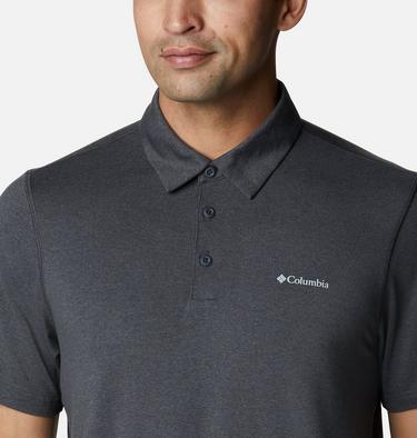 Men's Tech Trail Polo, Color: Shark Heather, image 4