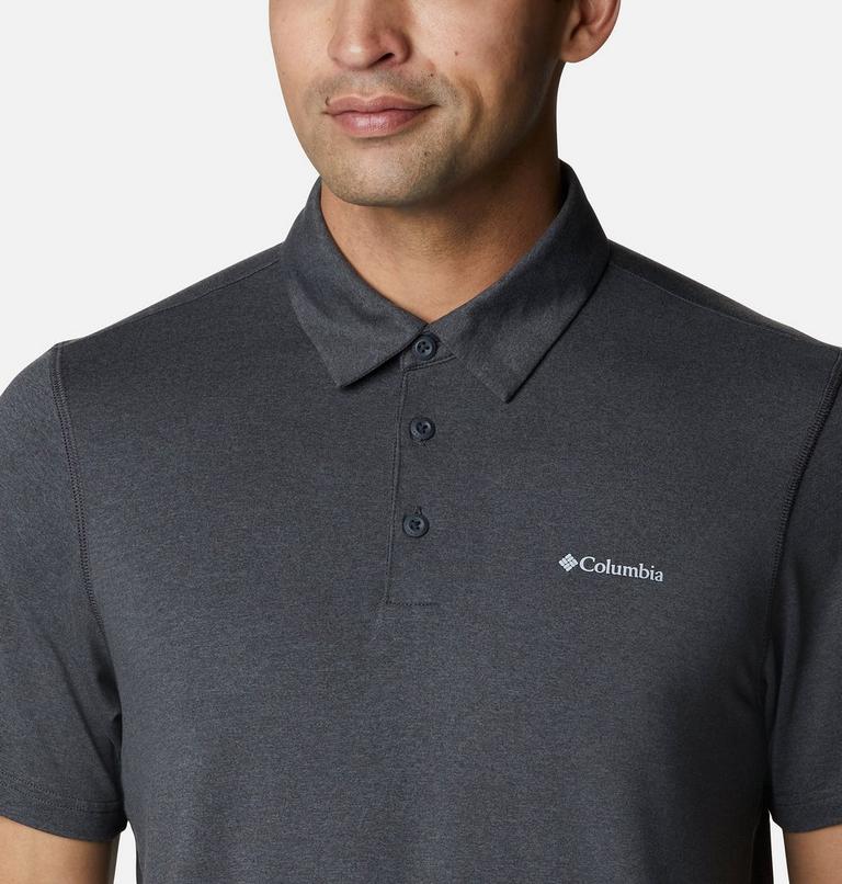Polo técnico Tech Trail para hombre, Color: Shark Heather, image 4
