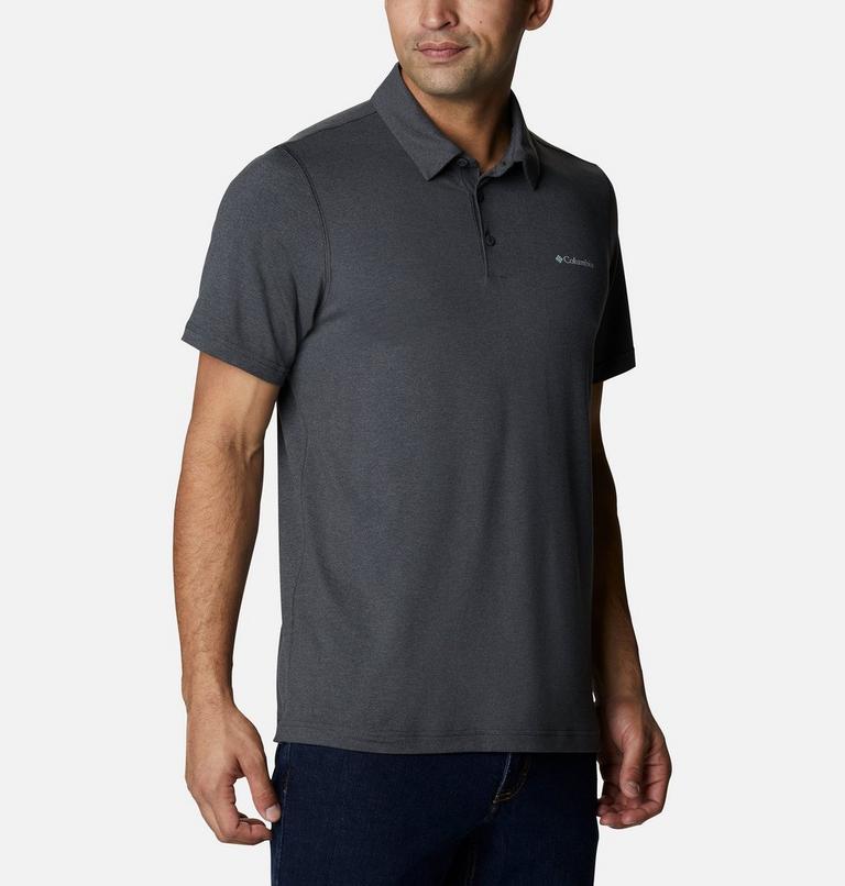 Polo técnico Tech Trail para hombre, Color: Shark Heather, image 5