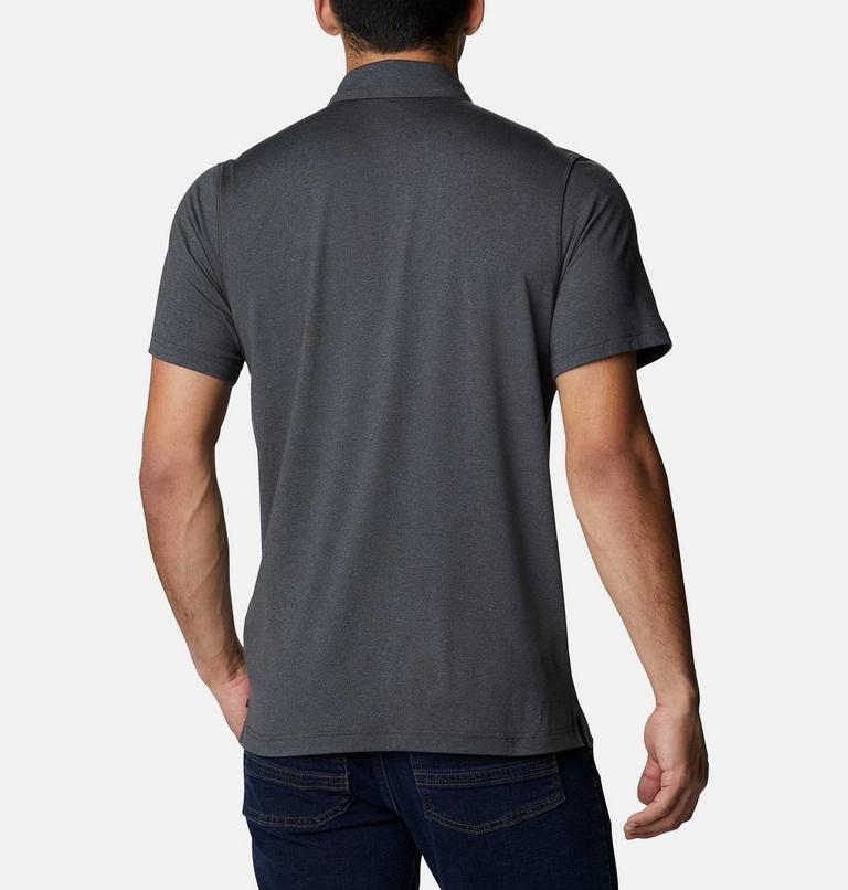 Polo técnico Tech Trail para hombre, Color: Shark Heather, image 2