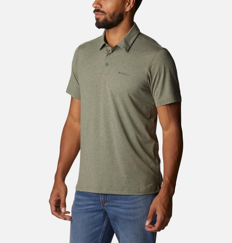 Tech Trail Polo, Color: Stone Green Heather, image 5