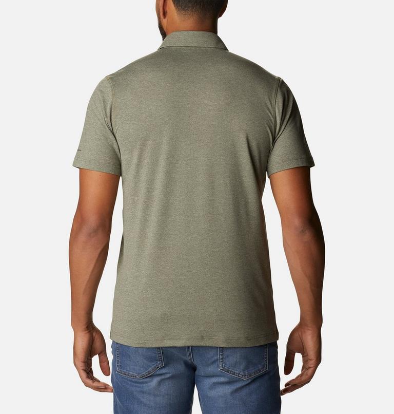 Tech Trail Polo, Color: Stone Green Heather, image 2
