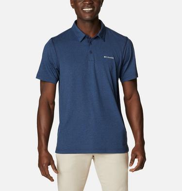Tech Trail Polo, Color: Collegiate Navy Heather, image 1