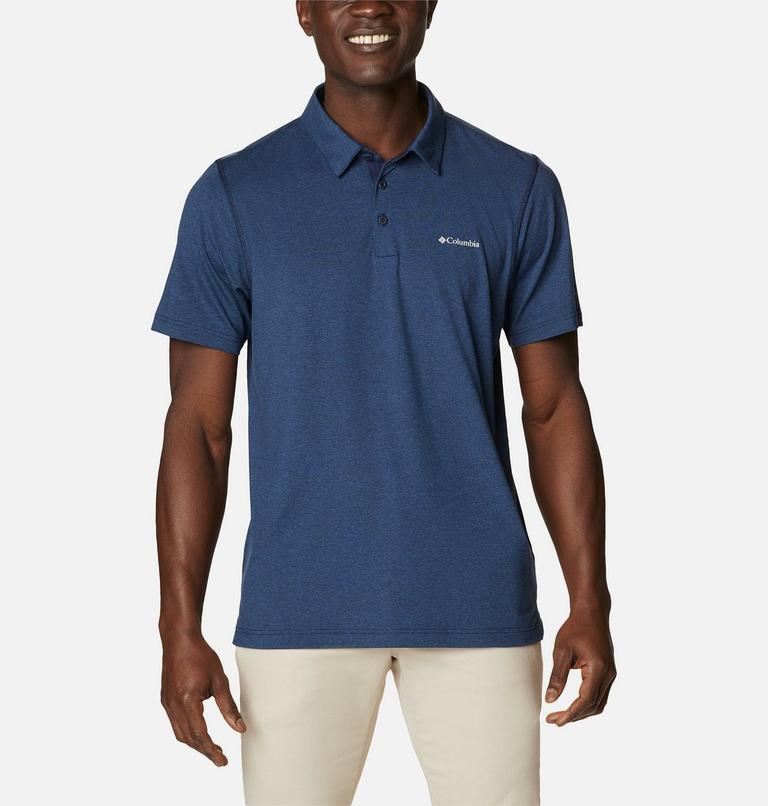 Tech Trail Polo, Color: Collegiate Navy Heather, image 1