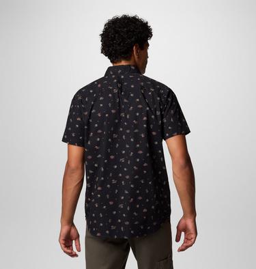 Men's Rapid Rivers Printed Short Sleeve Shirt, Color: Black Deserted, image 11