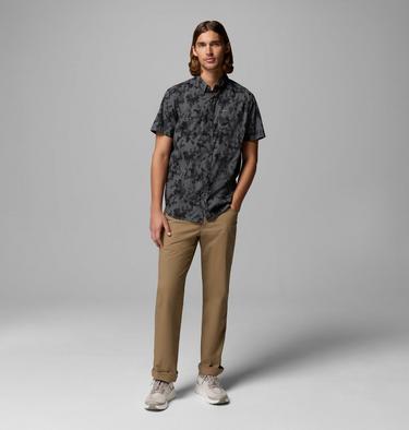 Camisa estampada de manga corta Rapid Rivers para hombre, Color: Charcoal, Midrange Camo, image 10