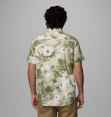 Camisa estampada de manga corta Rapid Rivers para hombre, Color: Safari, Flowerblur, image 15
