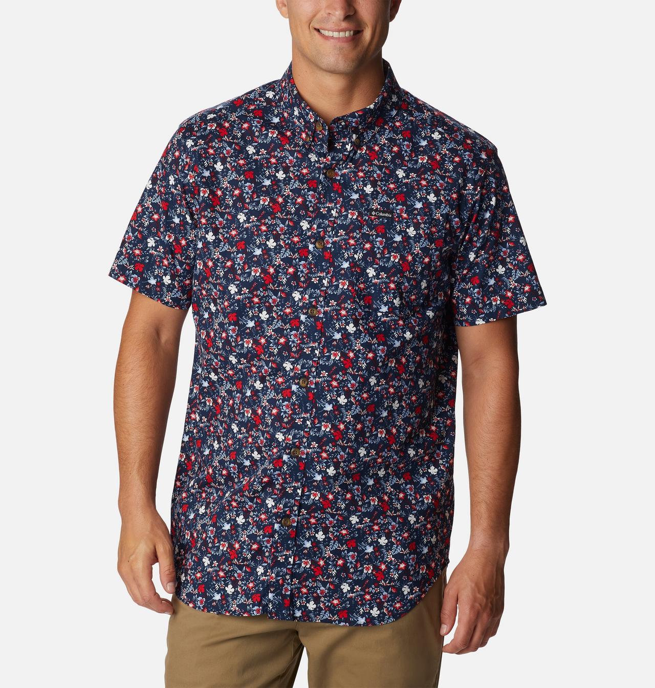 Chemise à manches courtes imprimée Rapid Rivers™ pour homme – Grandes tailles 1