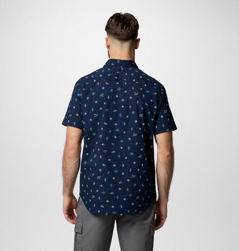 Rapid Rivers Printed Short Sleeve Shirt, Color: Collegiate Navy Deserted, image 2
