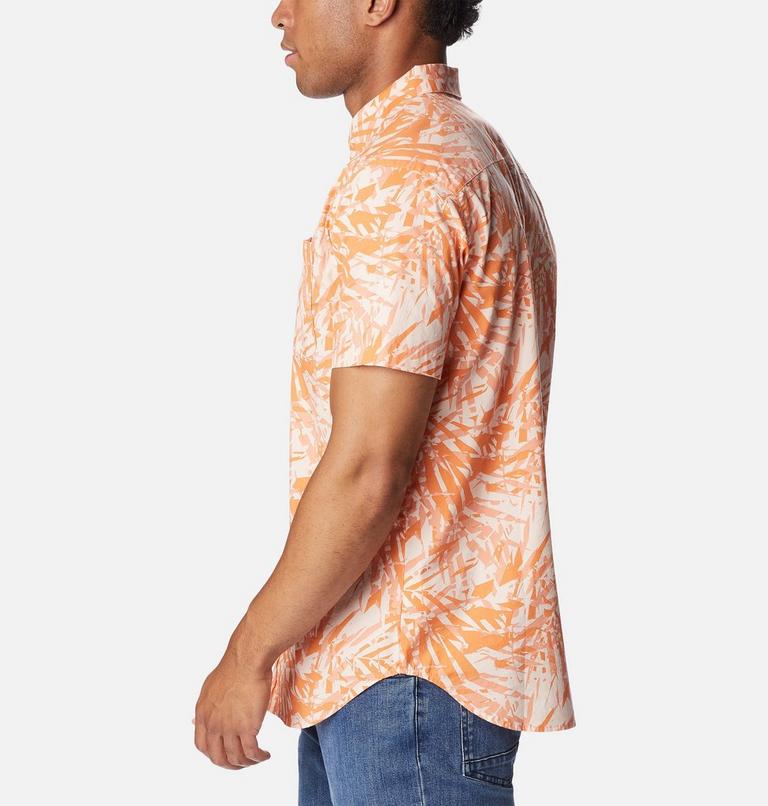 Rapid Rivers Printed Short Sleeve Shirt, Color: Desert Orange Dye Palms, image 3