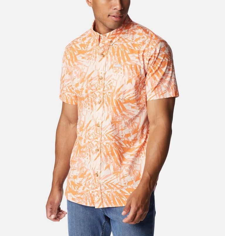 Rapid Rivers Printed Short Sleeve Shirt, Color: Desert Orange Dye Palms, image 5