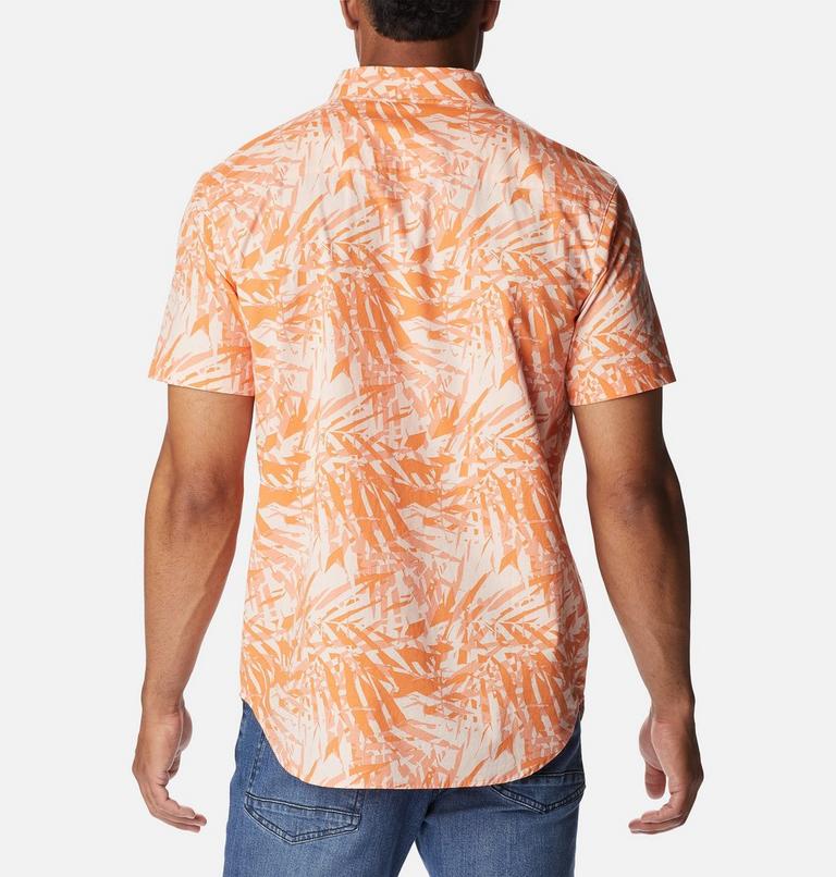 Rapid Rivers Printed Short Sleeve Shirt, Color: Desert Orange Dye Palms, image 2