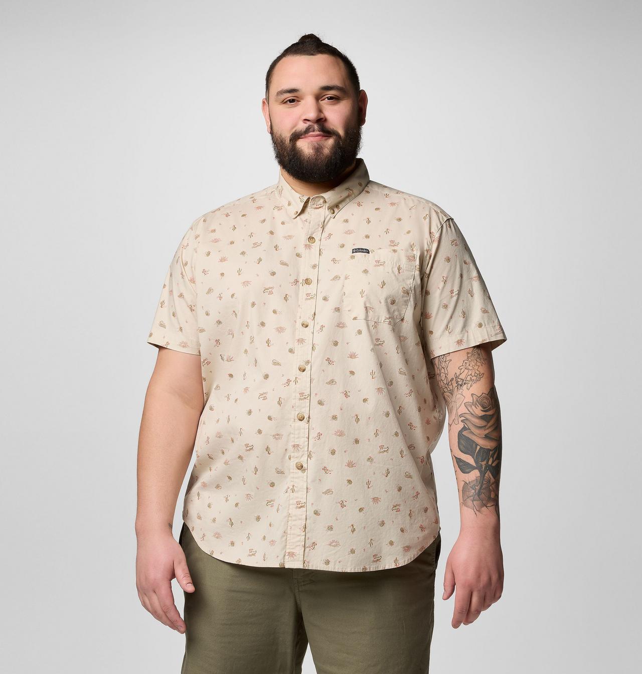 Chemise à manches courtes imprimée Rapid Rivers™ pour homme – Tailles fortes 1