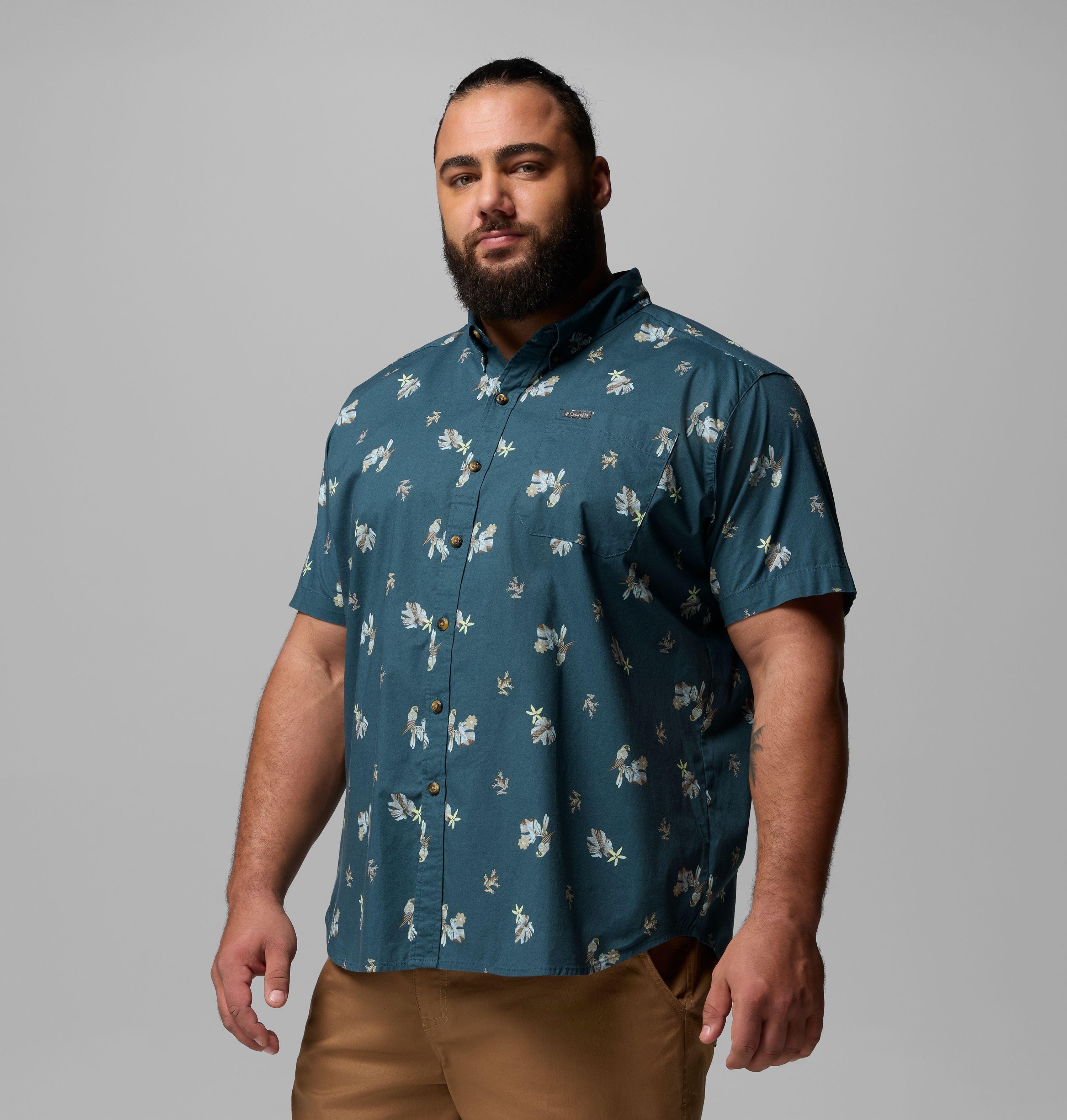 Men's Rapid Rivers™ Printed Short Sleeve Shirt – Big | 438 | 4X 4
