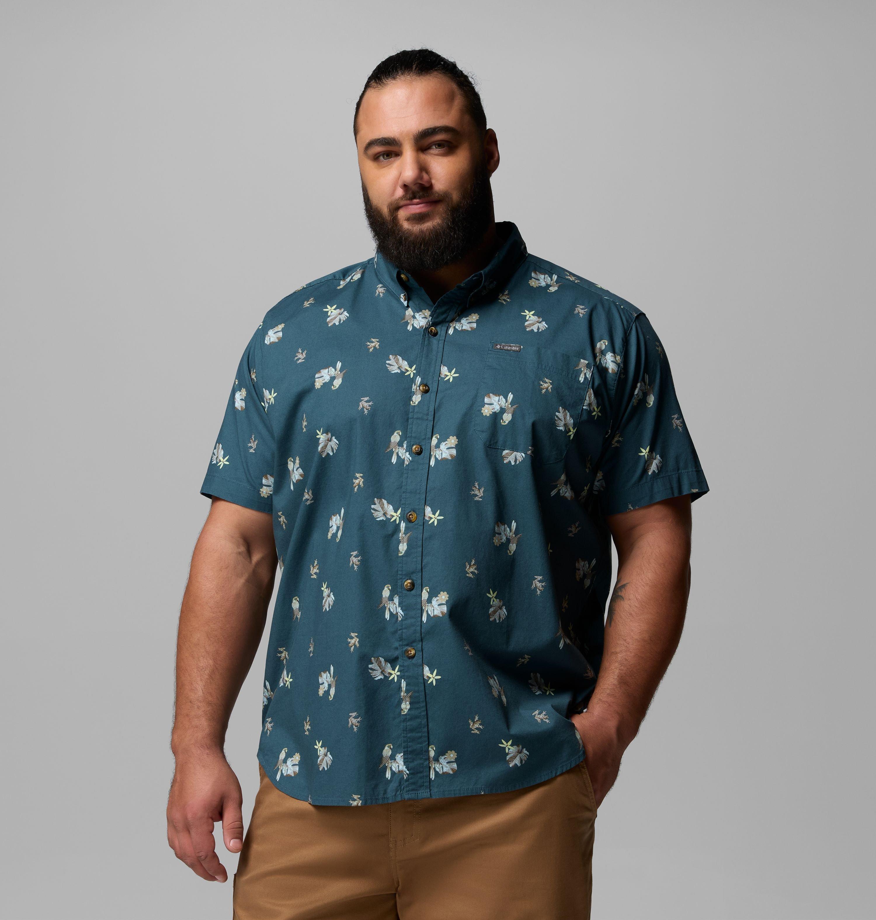 Columbia Men's Rapid Rivers Printed Short Sleeve Shirt   Big-