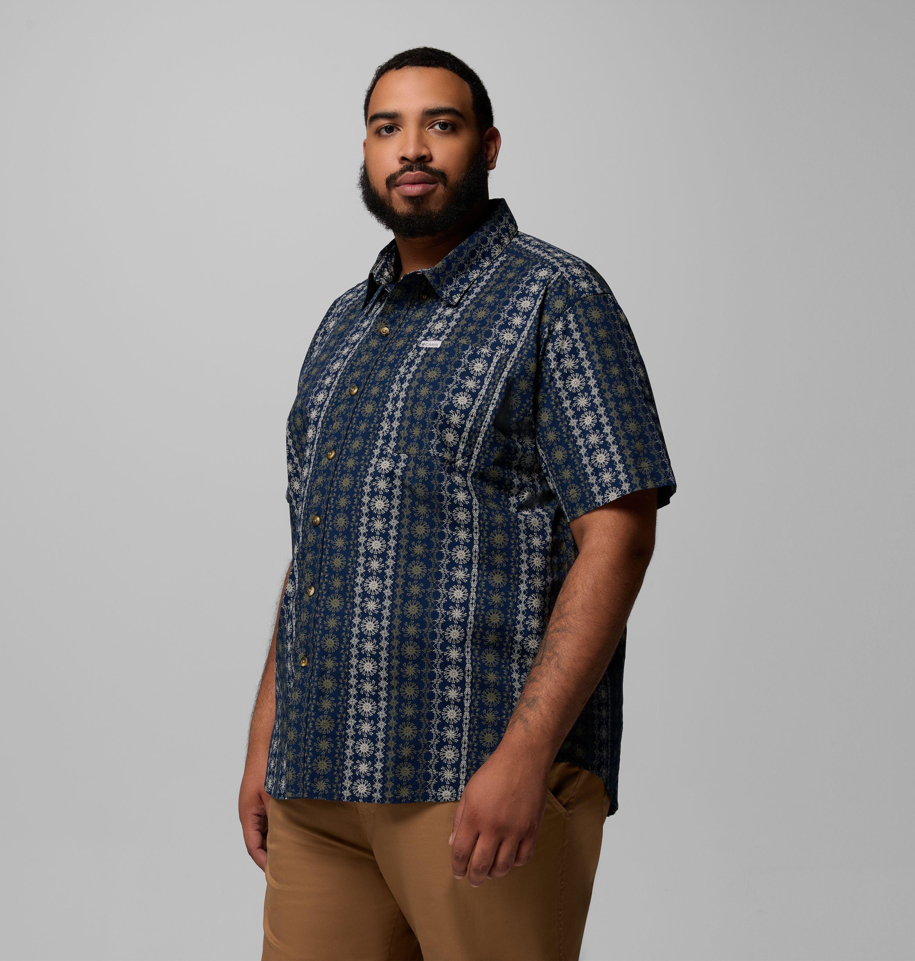 Men's Rapid Rivers™ Printed Short Sleeve Shirt – Big | 486 | 4X 4