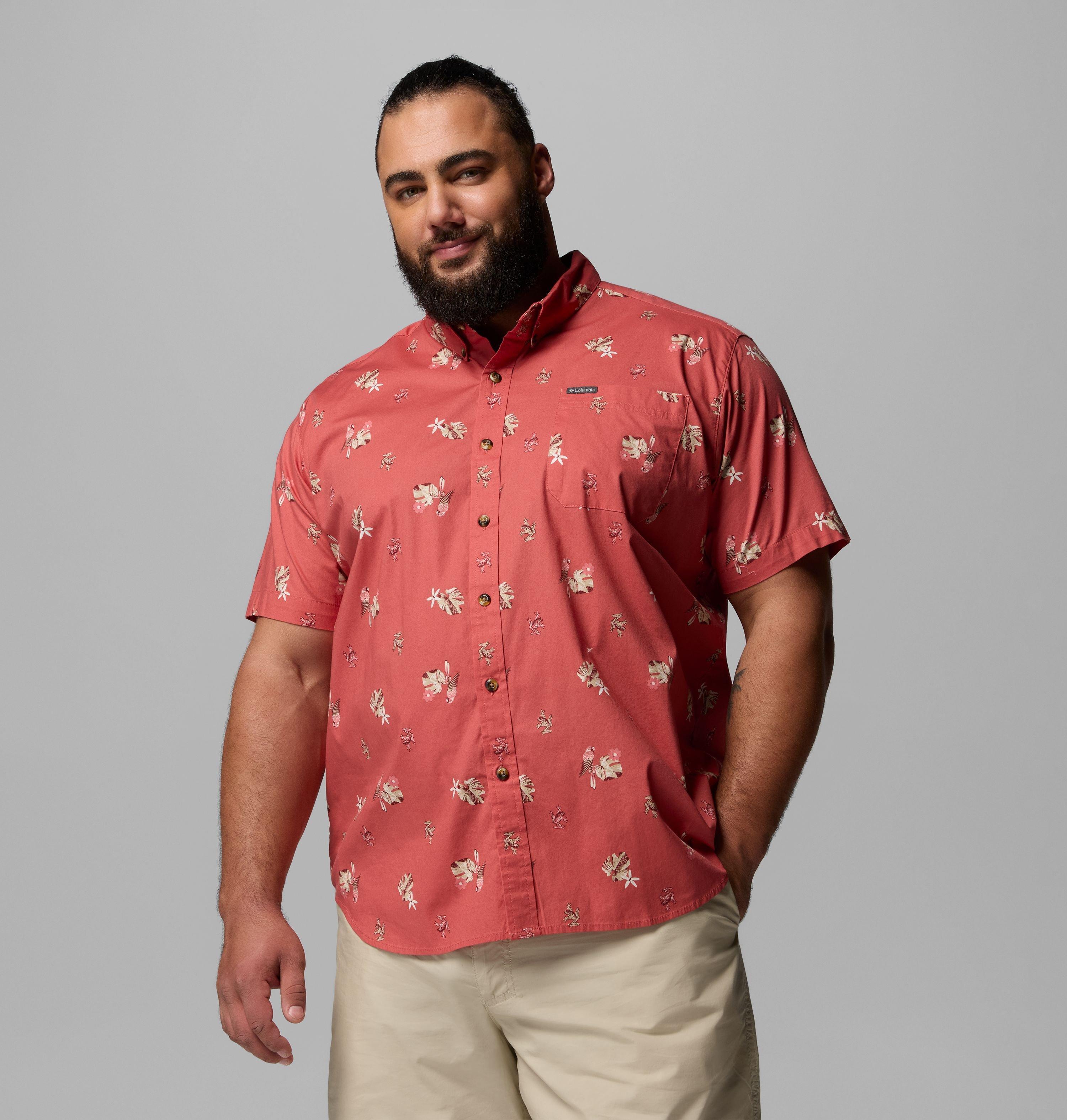 Columbia Men's Rapid Rivers  Printed Short Sleeve Shirt   Big-