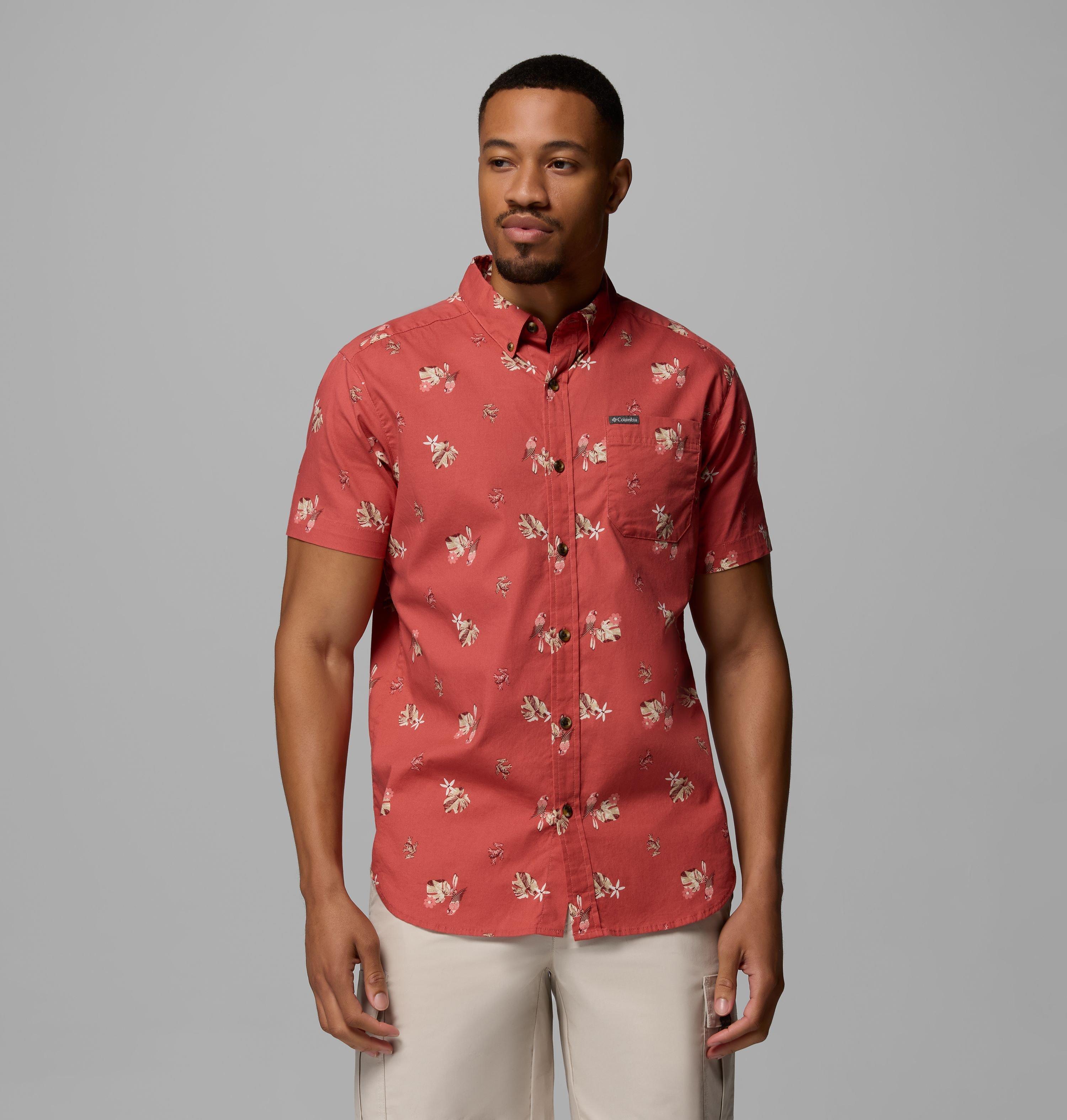 Columbia Men's Rapid Rivers  Printed Short Sleeve Shirt   Tall-