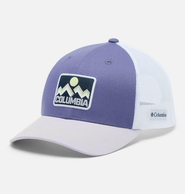 Youth Columbia Snap Back Cap, Color: Stormwatch, Lavender Pearl, White, image 3