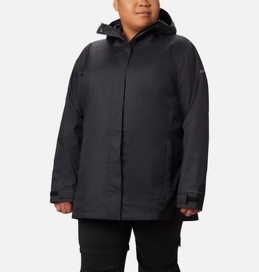 Women&rsquo;s Splash A Little II Rain Jacket - Plus Size, Color: Black, image 1