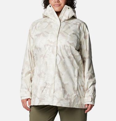 Women&rsquo;s Splash A Little II Rain Jacket - Plus Size, Color: Dark Stone Peonies Print, image 9