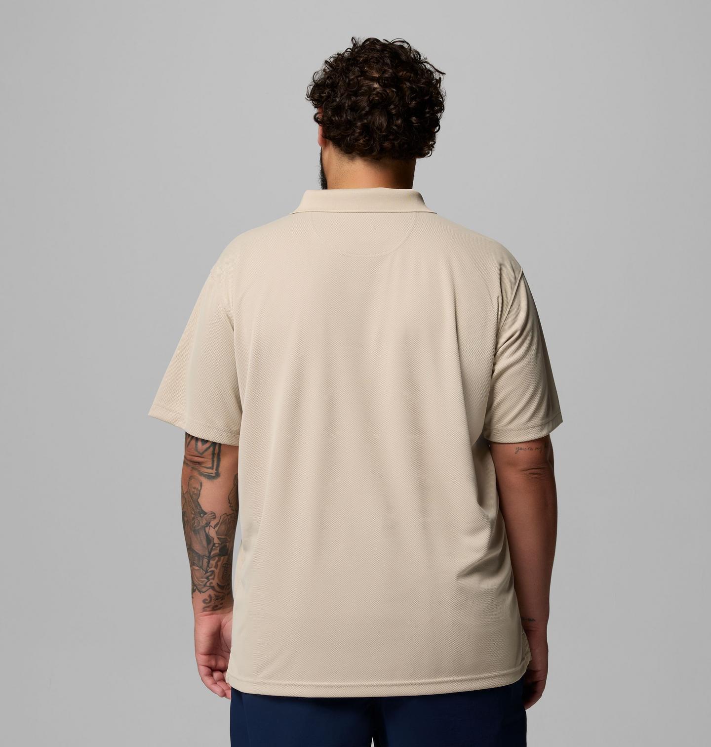 Мужское поло Columbia Utilizer Polo Shirt - Big, цвет: Серо-бежевый, вариант 1 — фото 3