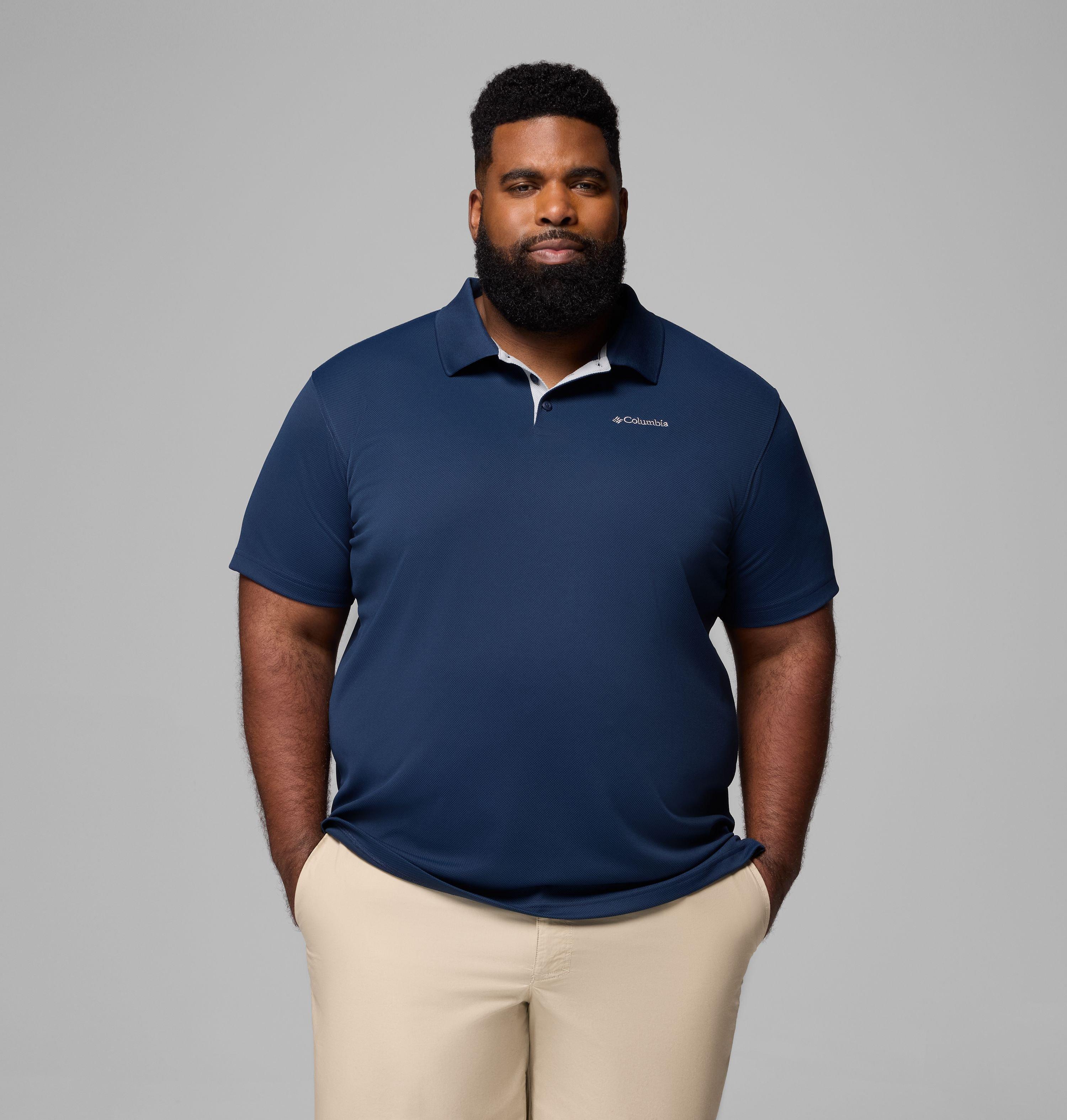 Columbia Sportswear Men's Blue Columbia - ’S Utilizer™ Technical Polo - Extended - Collegiate Navy 3X