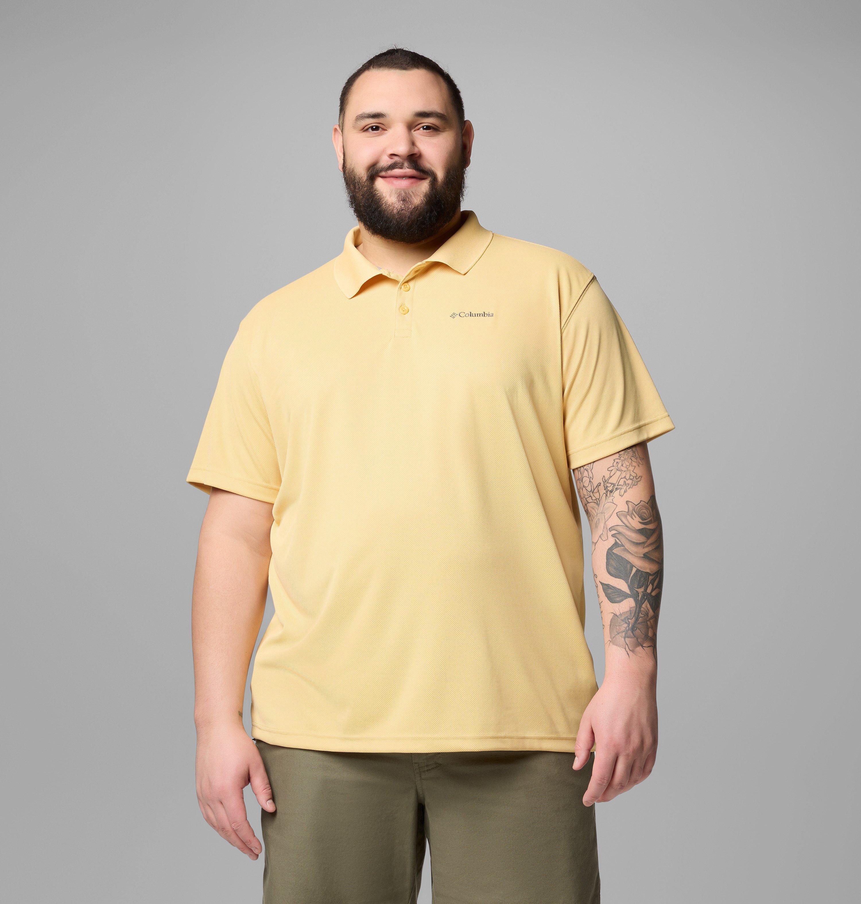 Columbia Sportswear Men's Yellow Columbia - ’S Utilizer™ Technical Polo - Extended - Sand Dune 3X