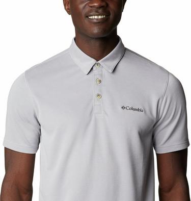 Men's Nelson Point Polo, Color: Columbia Grey, image 4