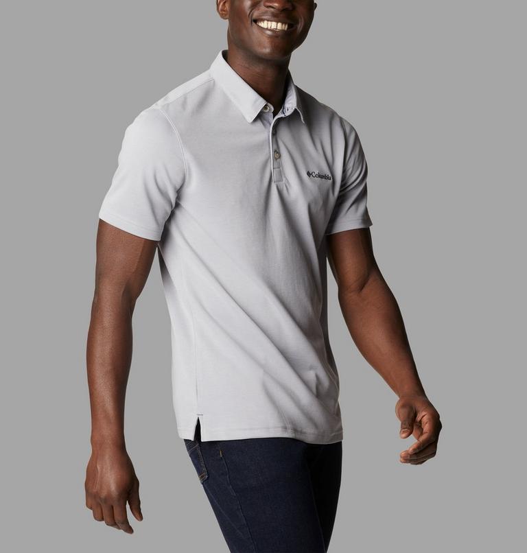 Men's Nelson Point Polo, Color: Columbia Grey, image 5
