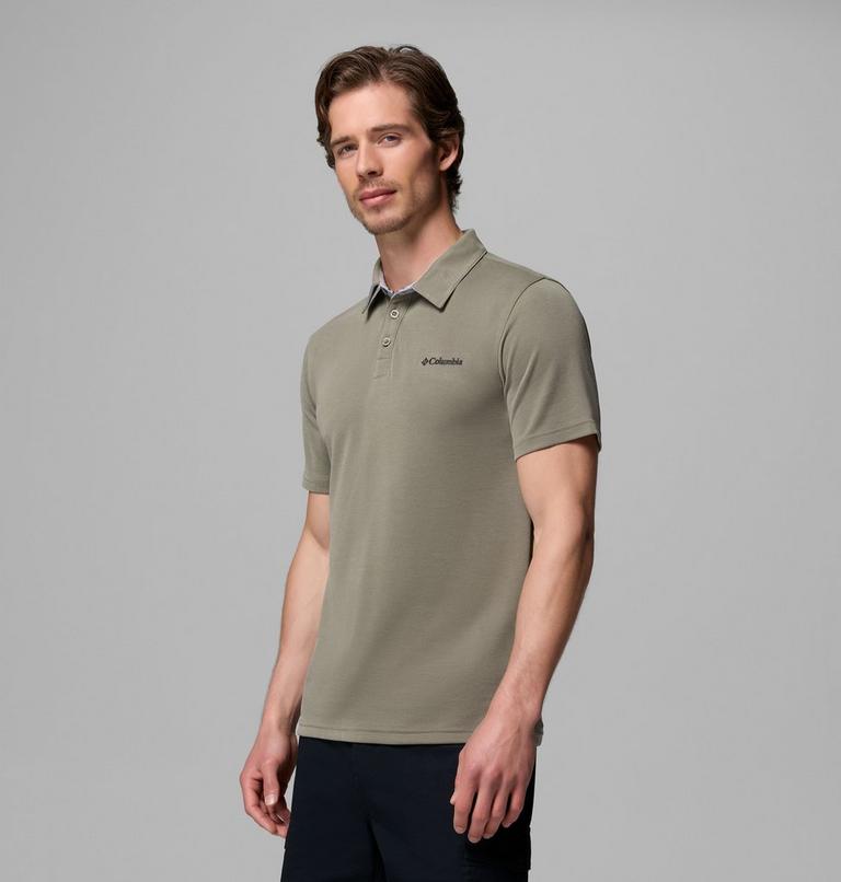 Men's Nelson Point Polo, Color: Stone Green, image 4