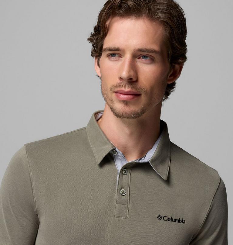 Men's Nelson Point Polo, Color: Stone Green, image 5