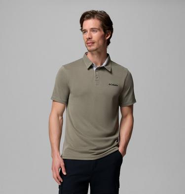 Men's Nelson Point Polo, Color: Stone Green, image 13