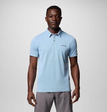 Men's Nelson Point Polo, Color: Ripple Blue, image 1