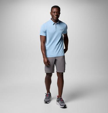 Men's Nelson Point Polo, Color: Ripple Blue, image 8