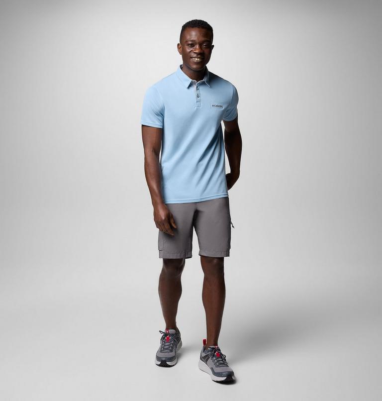 Men's Nelson Point Polo, Color: Ripple Blue, image 2