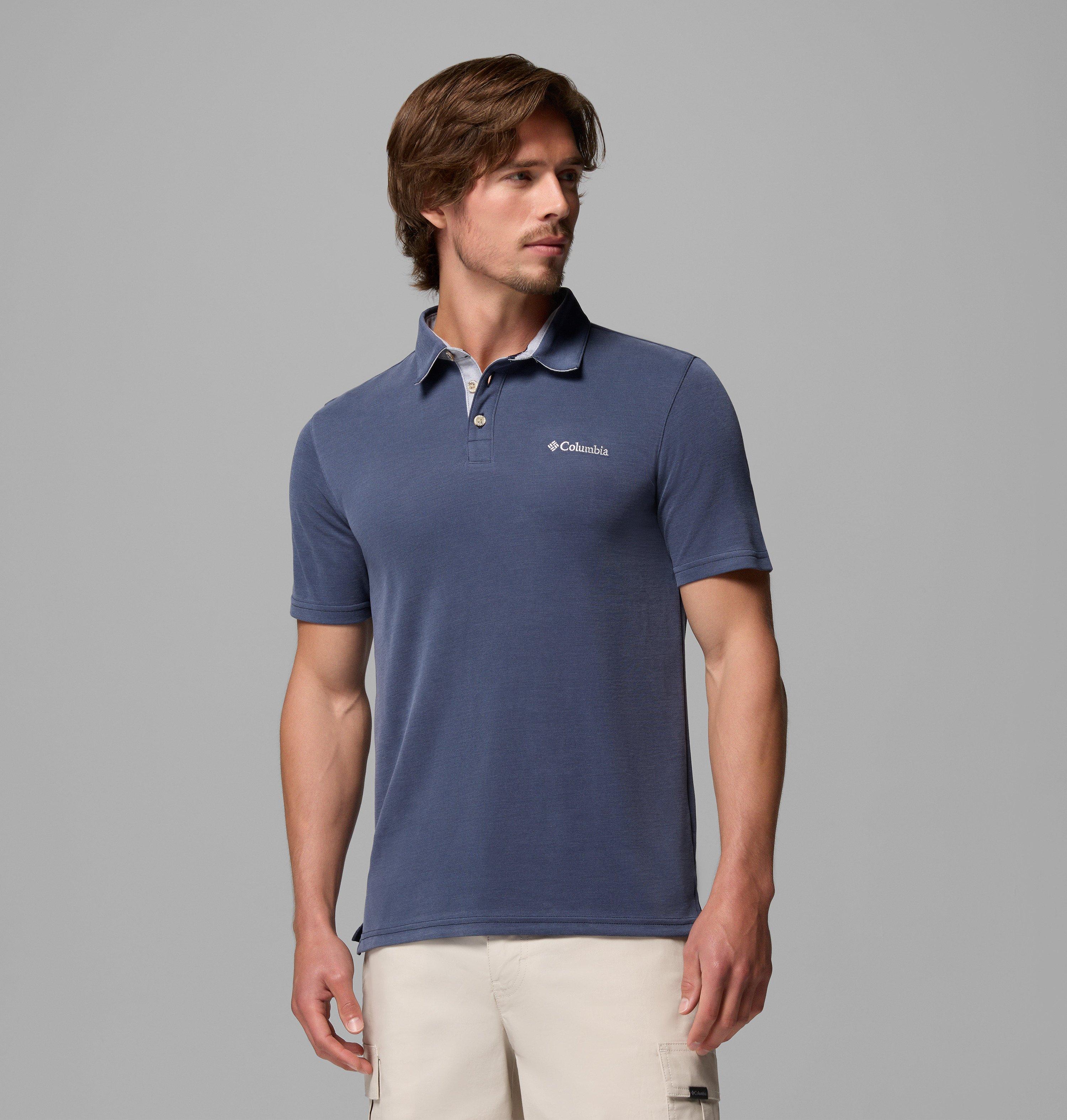 Columbia Sportswear Men's Blue Columbia - Nelson Point™ Polo - Collegiate Navy Small