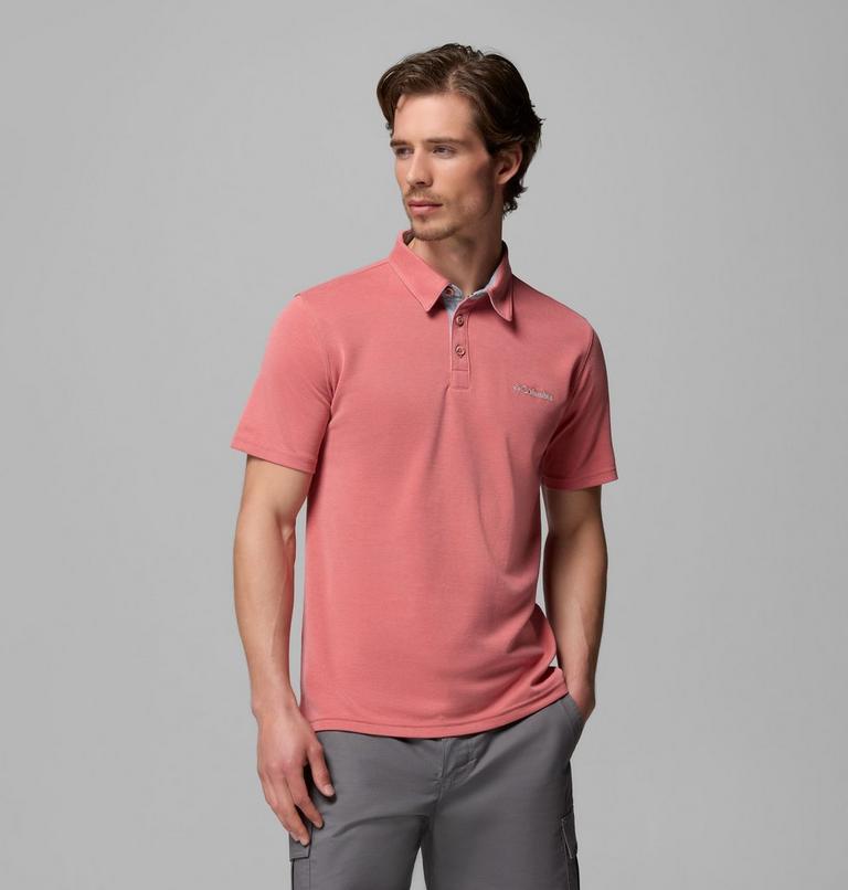 Men's Nelson Point Polo, Color: Washed Red, image 1