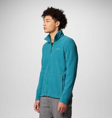 Men's Fast Trek Light Full Zip Fleece, Color: River Blue, image 7