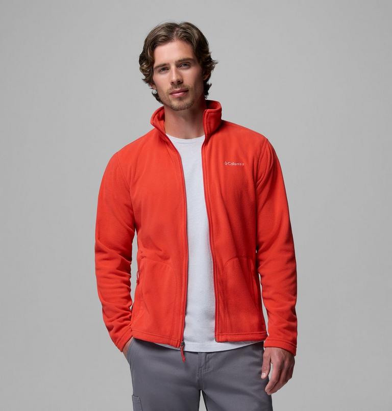 Men's Fast Trek II Microfleece Full Zip Fleece, Color: Super Sonic, image 5