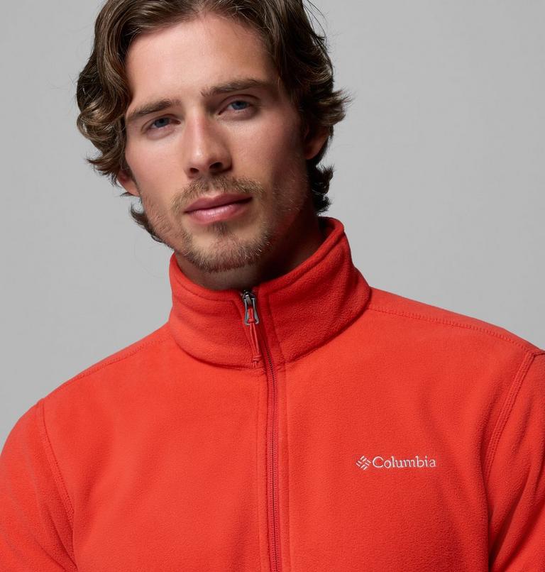 Men's Fast Trek II Microfleece Full Zip Fleece, Color: Super Sonic, image 6