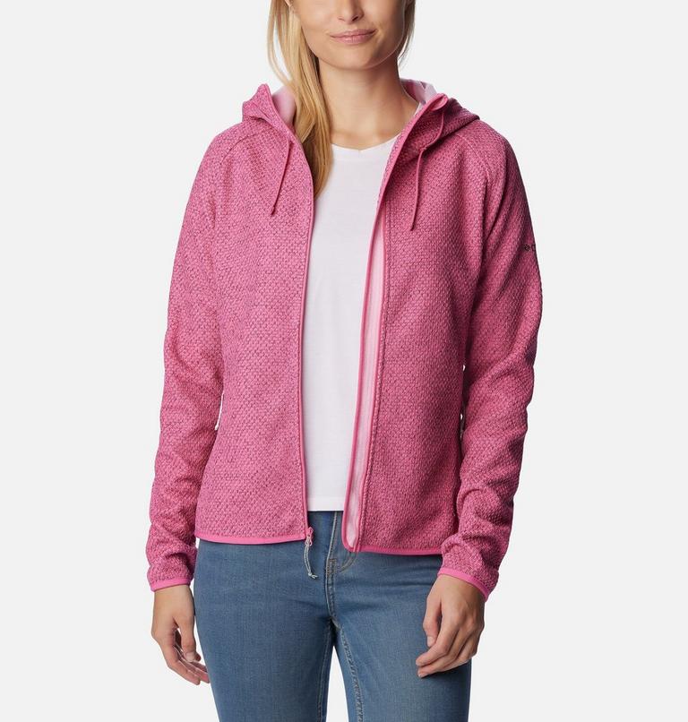 Pacific Point Full Zip Hoodie | 656 | XL, Color: Wild Geranium Heather, Wild Rose, image 6