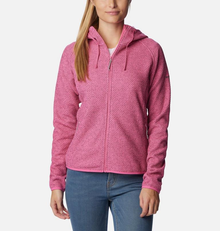 Pacific Point Full Zip Hoodie | 656 | XL, Color: Wild Geranium Heather, Wild Rose, image 1