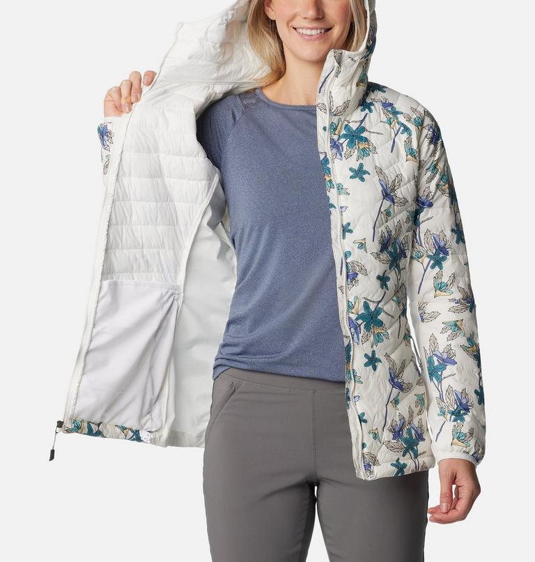 Powder Pass Hooded Jacket, Color: Sea Salt Tiger Lilies Print, image 5