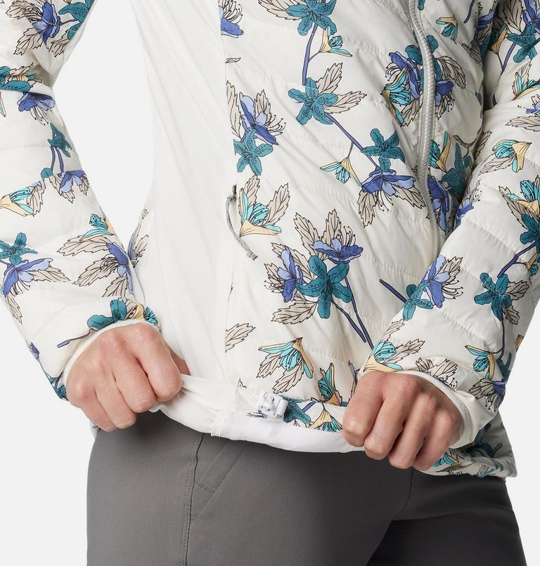 Powder Pass Hooded Jacket, Color: Sea Salt Tiger Lilies Print, image 6