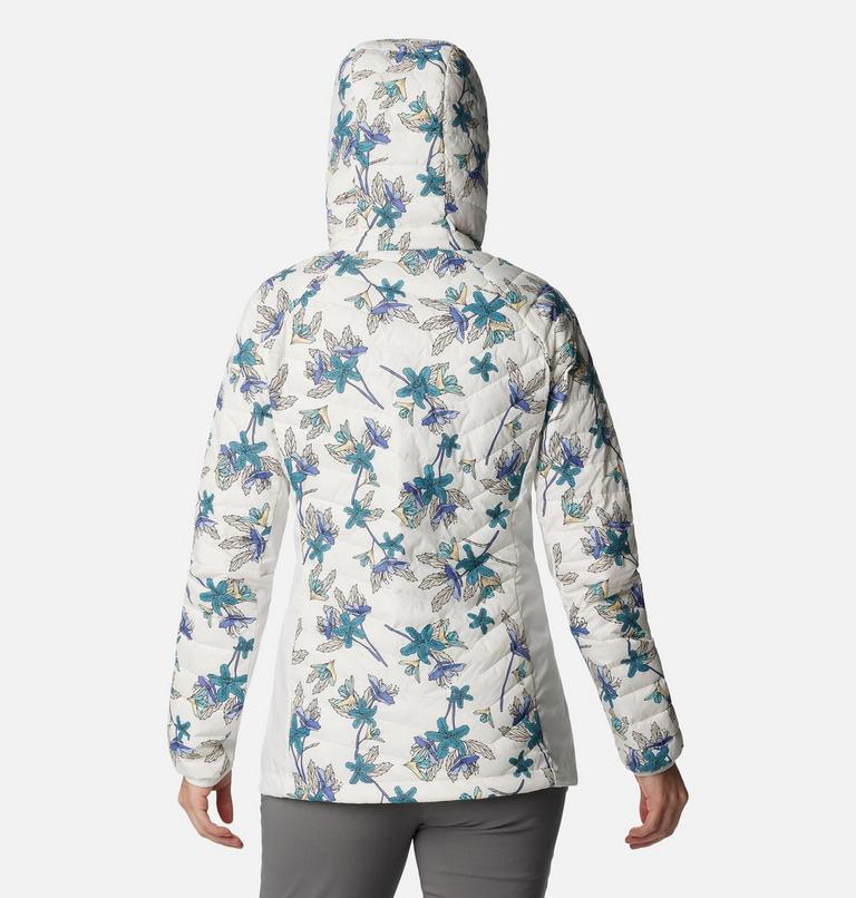 Powder Pass Hooded Jacket, Color: Sea Salt Tiger Lilies Print, image 2