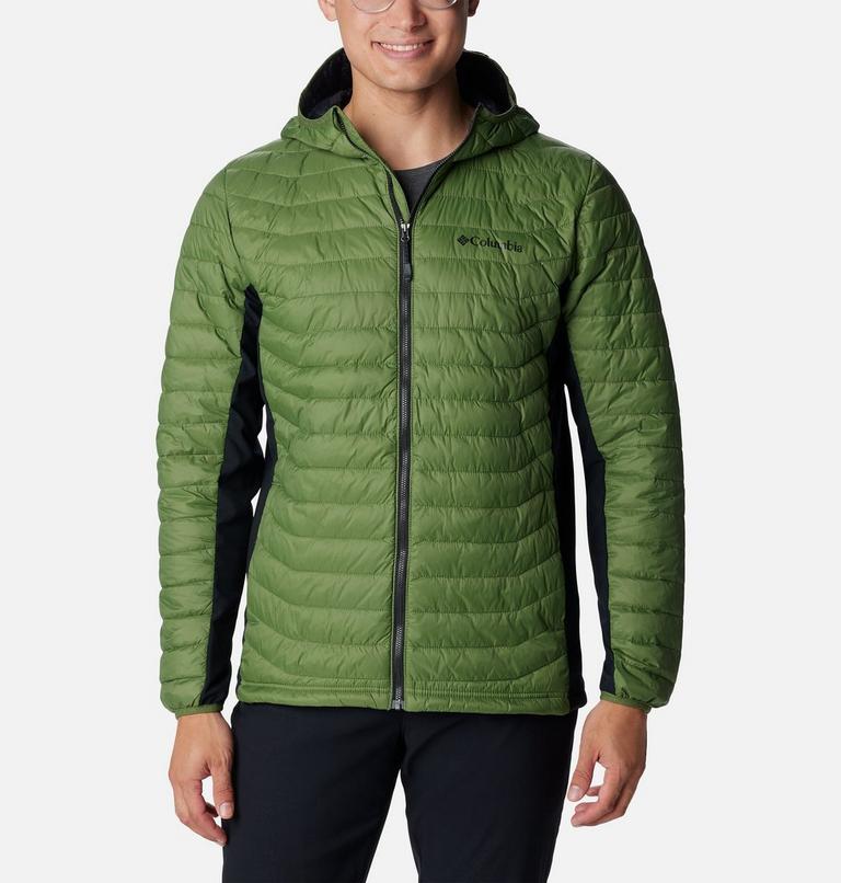Men's Powder Pass Hybrid Down Jacket | 353 | XL, Color: Canteen, Black, image 1