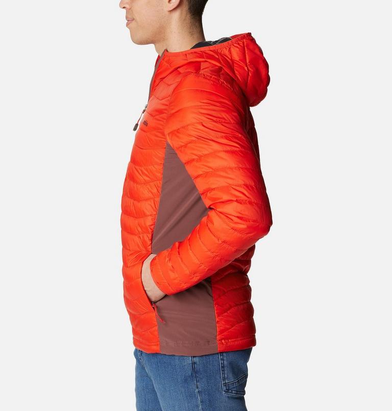 Powder Pass Hooded Jacket, Color: Spicy, Light Raisin, image 3