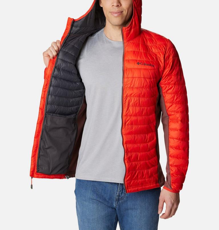 Powder Pass Hooded Jacket, Color: Spicy, Light Raisin, image 5